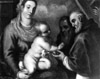 Sacra Famiglia con santo
