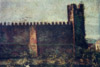 particolare di: Veduta delle mura di Castelfranco