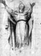 Studio per la Gloria del Vescovo San Nicol� (recto); Schizzo ricalcato dal recto (verso)