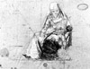 Studio per la figura della Madonna del latte