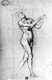 Studio di figura femminile (recto); Studio di figura maschile con spada e scudo (verso)