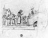 Studio di figure in processione (recto); Studio di mani e di manti (verso)