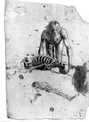115. Studio di figura maschile per la Resurrezione della Carne, 1874 ca