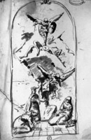 Studio per pala d'altare (recto); Studi di quadri (verso)