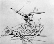 Studio di figure per scena apocalittica (recto); Studio di figure (verso)